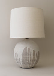 Large Orb Lamp in Poured White - Victoria Morris